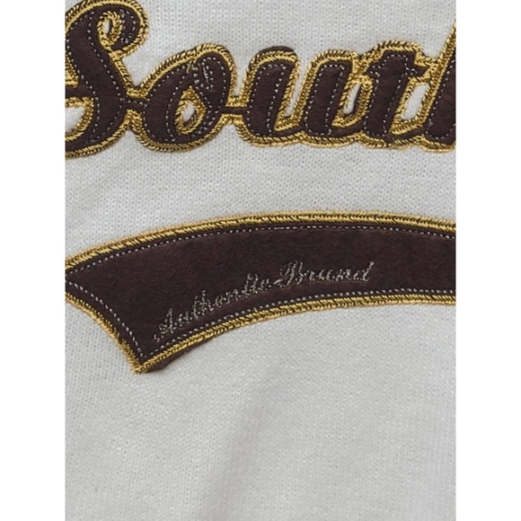 Southpole Sweater Women Extra Large Cream Y2K Style Retro - Picture 4 of 11